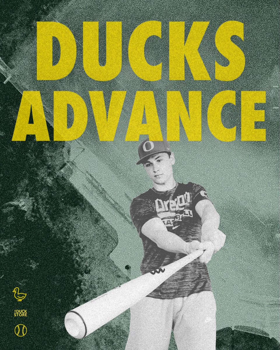 TheDuckStore's tweet photo. DUCKS ADVANCE!! ⚾🦆 Oregon Baseball is heading to the SUPER REGIONAL! #GoDucks https://t.co/1RwQCpKsf7 https://t.co/z7KKYsJIkr