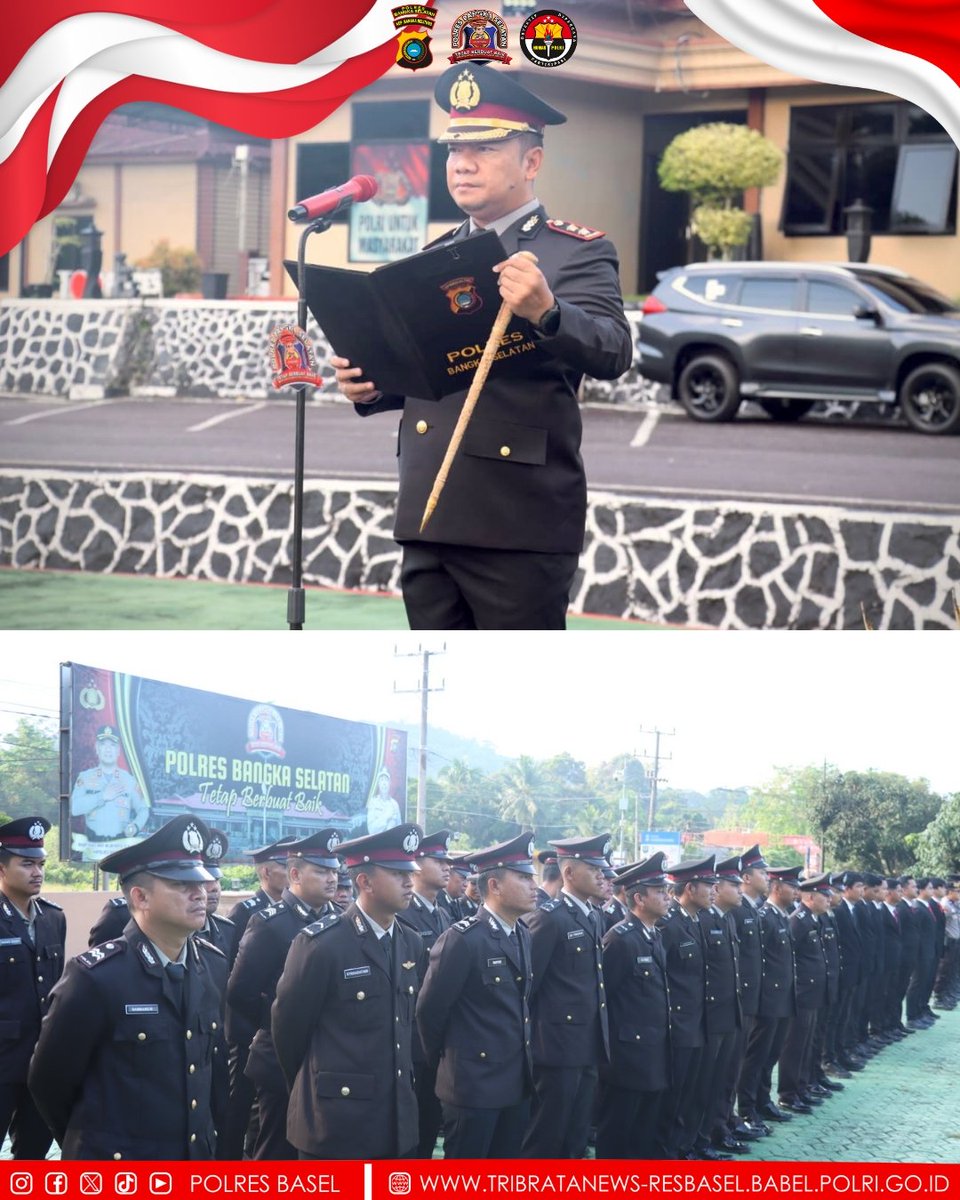 polres_basel's tweet photo. Peringati Hari Kelahiran Pancasila 2026 Polres Bangka Selatan Gelar Upacara Dan Teguhkan Semangat Kemerdekaan https://t.co/wFetddyf0g