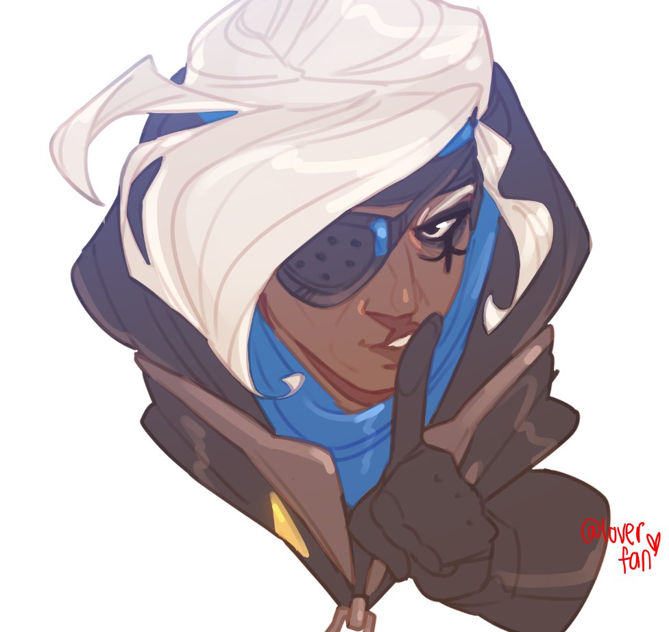 loverfan321202's tweet photo. i drew this the night ana amari overwatch dropped as the new character https://t.co/8hrSHBmnQX
