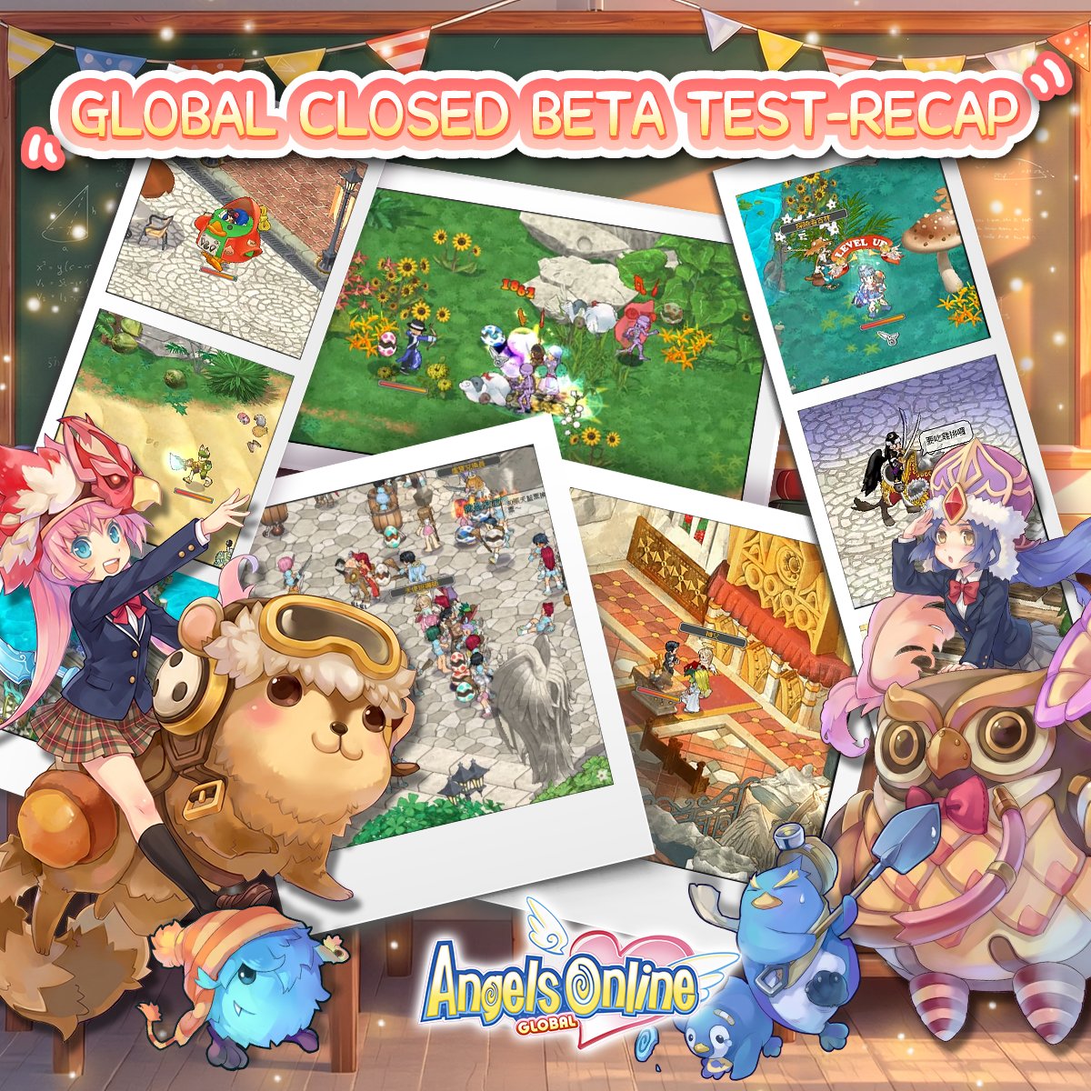 AOG_EN's tweet photo. The Angels Online Global Closed Beta Test has successfully come to an end!🎉
A huge thank you to all the Little Angels from around the world for your incredible passion and participation!

We’ve received an overwhelming amount of valuable feedback and suggestions during the CBT. Our team is fully committed to optimizing the game to deliver an even better experience for the official release!

Thank you once again to every single Angel who joined us.
Mark your calendars—we'll see you all back at Angel Academy on June 24th!✨

#AngelsOnlineGlobal #MMORPG