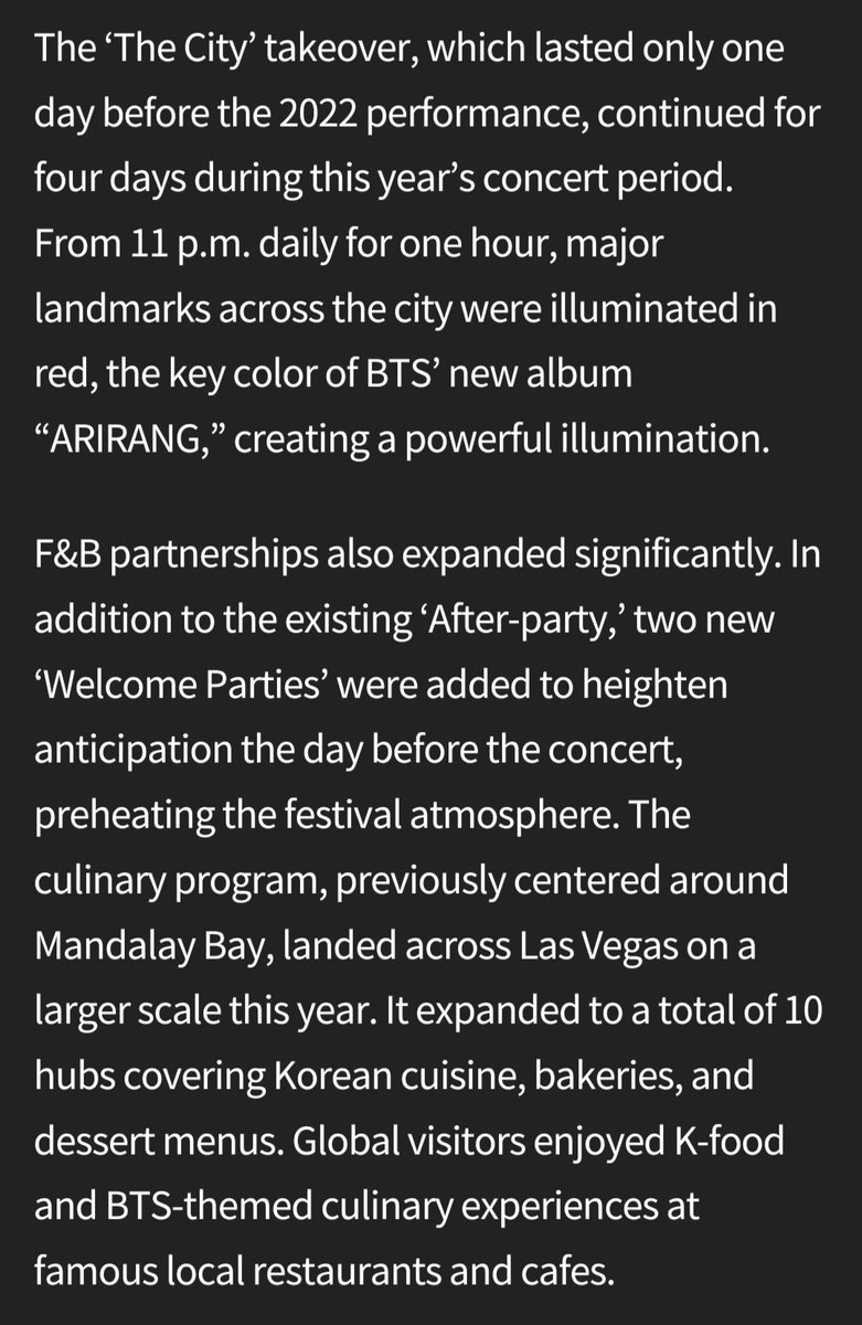 shadow_twts's tweet photo. According to the Las Vegas Tourism Authority, @BTS_twt is the First Single Artist for whom the entire city mobilized in a "city-wide activation" (excluding mega sports events).

- 38 hotels and resorts
- 60 hubs 
- 50 digital billboards
- 10 landmark lightings https://t.co/qgiFSKuAaT