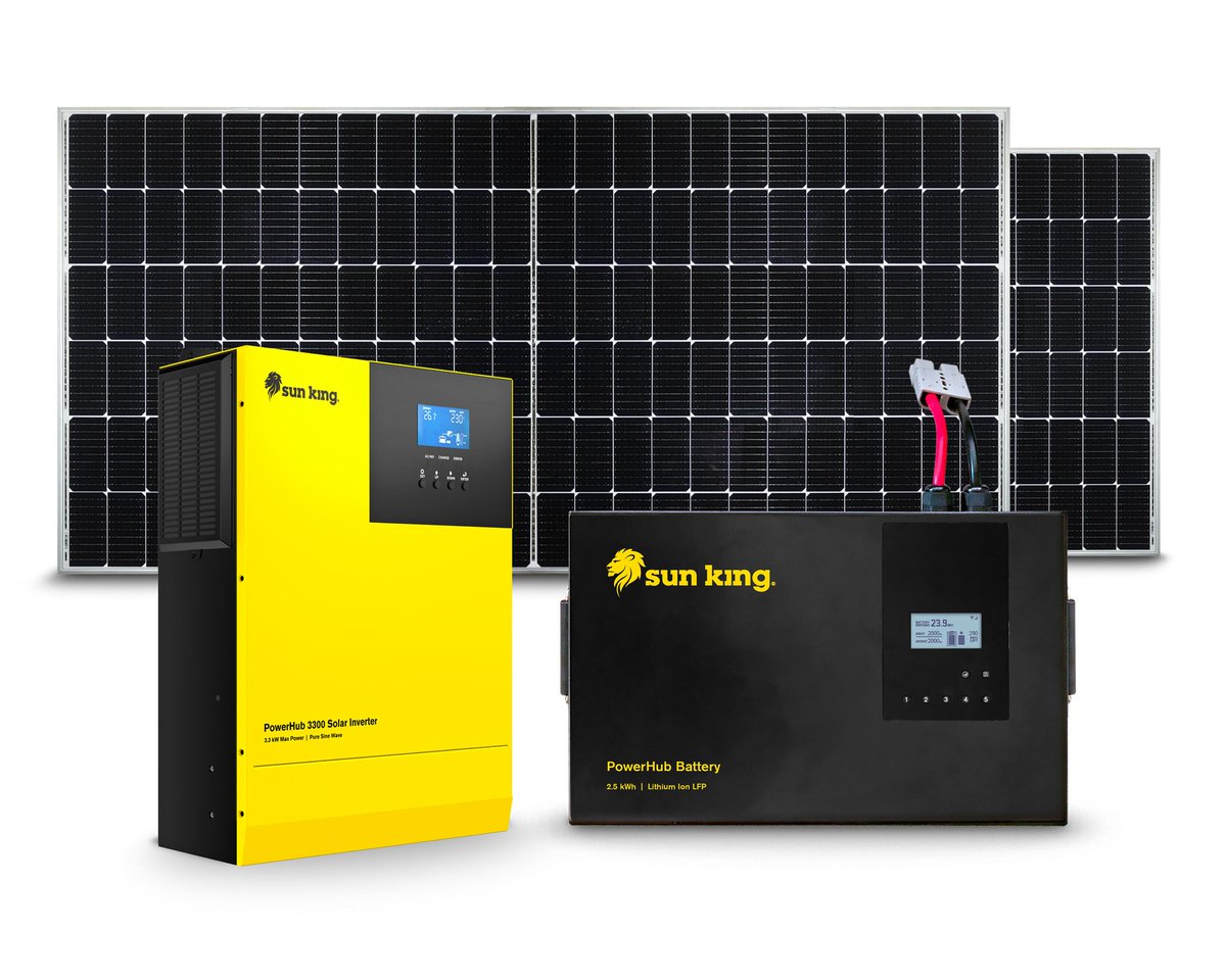 dolkonltd's tweet photo. Sun King PowerHub 3300w Inverter
Lithium-Ion Battery 5.12kWh (2 x 2.56 kWh)
Total Solar Power From 1800W to 3600W
GSM Technology for Remote Monitoring
#Sunking #SolarLamp #renewableenergySun King https://t.co/jrauEEE5XV