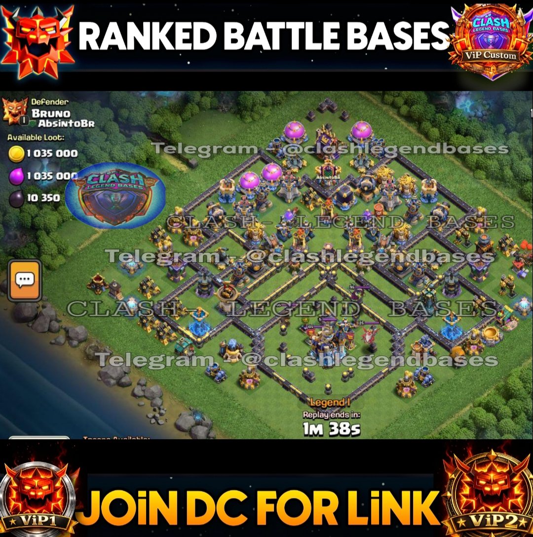 ClashLegendbase's tweet photo. 💎 *Join Membership* / Monthly Basis 💎
For Link  👇 
Open ticket - 
https://t.co/xhxgCkKMwW

Become a member through *Discord:* 
https://t.co/dTA0NXlO2t

#ClashOfClans #ClashEsports #th17BaseLink #clashlegendbases https://t.co/gyNKyoiAPU