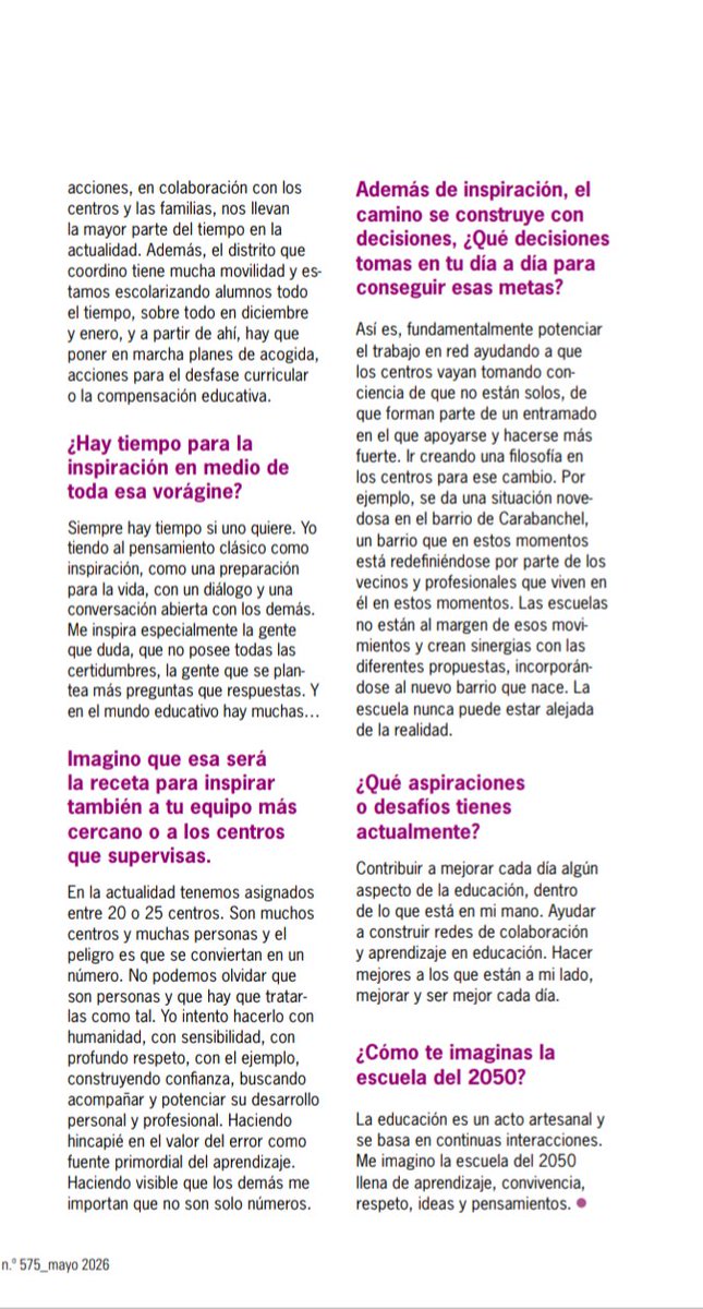 vicente_alcaniz's tweet photo. Muy agradecido a @fdonaire72 @CuadernosP por la amable entrevista y por un estupendo rato de conversación sobre educación. Destaco el trabajo del SIE Madrid-Capital y, en especial, de mis admiradas/os compañeras/os del D8, en este esfuerzo compartido y conjunto https://t.co/tDQDKMnBLJ