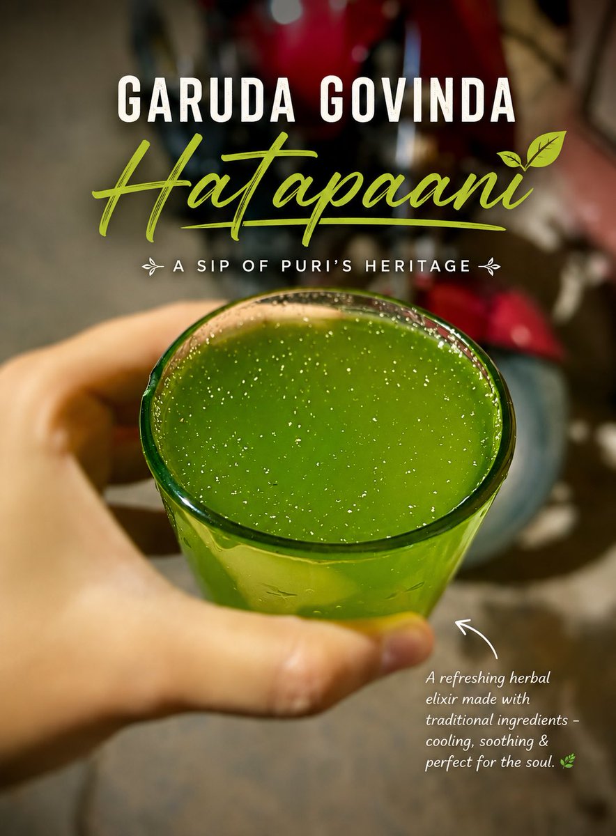 ipsitamahapatr3's tweet photo. Hidden in the streets of Puri is a simple traditional drink called “HATAPAANI”

Traditionally made with natural herbs, flowers, spices, seeds, and local ingredients, it’s a refreshing drink that people have enjoyed for generations. (1/3)
#puri #hatapaani https://t.co/4mWoUFVFvM