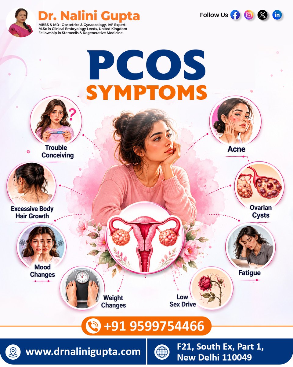 Dr_NaliniGupta's tweet photo. πΈ PCOS affects more than just periods. Early diagnosis and the right care can help you manage symptoms and live healthier.
.
.
.
#WomensHealth #HormonalHealth #PCOSSupport #DrNaliniGupta https://t.co/8LLfXCLGlO