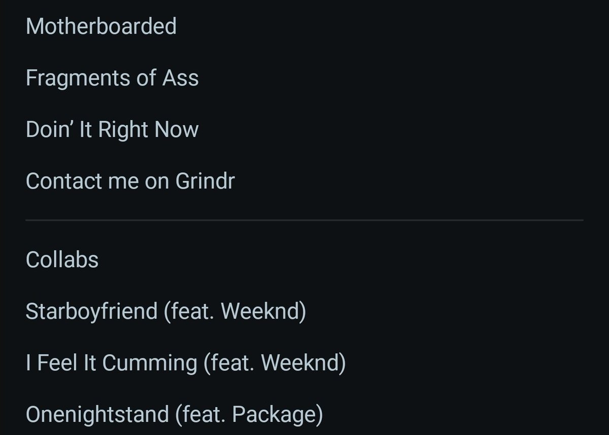 COMPU73R's tweet photo. Happy pride month, thinking about the gay dp discography list someone made https://t.co/12jSd9BGbW
