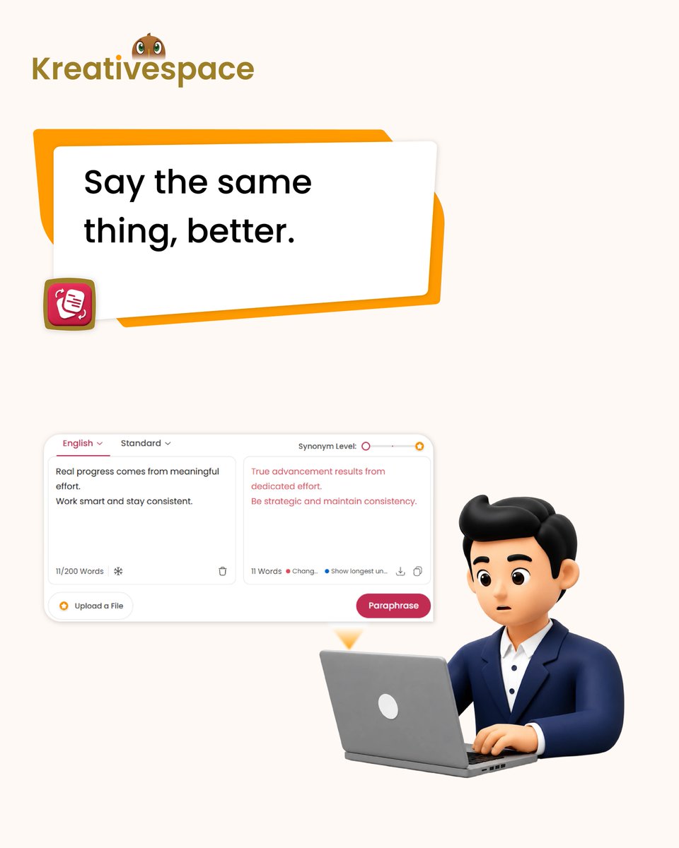 kreativespaceai's tweet photo. Less confusion, more clarity. Everything you need to write better is right here.

#Kreativespace #writingtools #productivity #creators #writingtips https://t.co/nZGMFSF0ZK