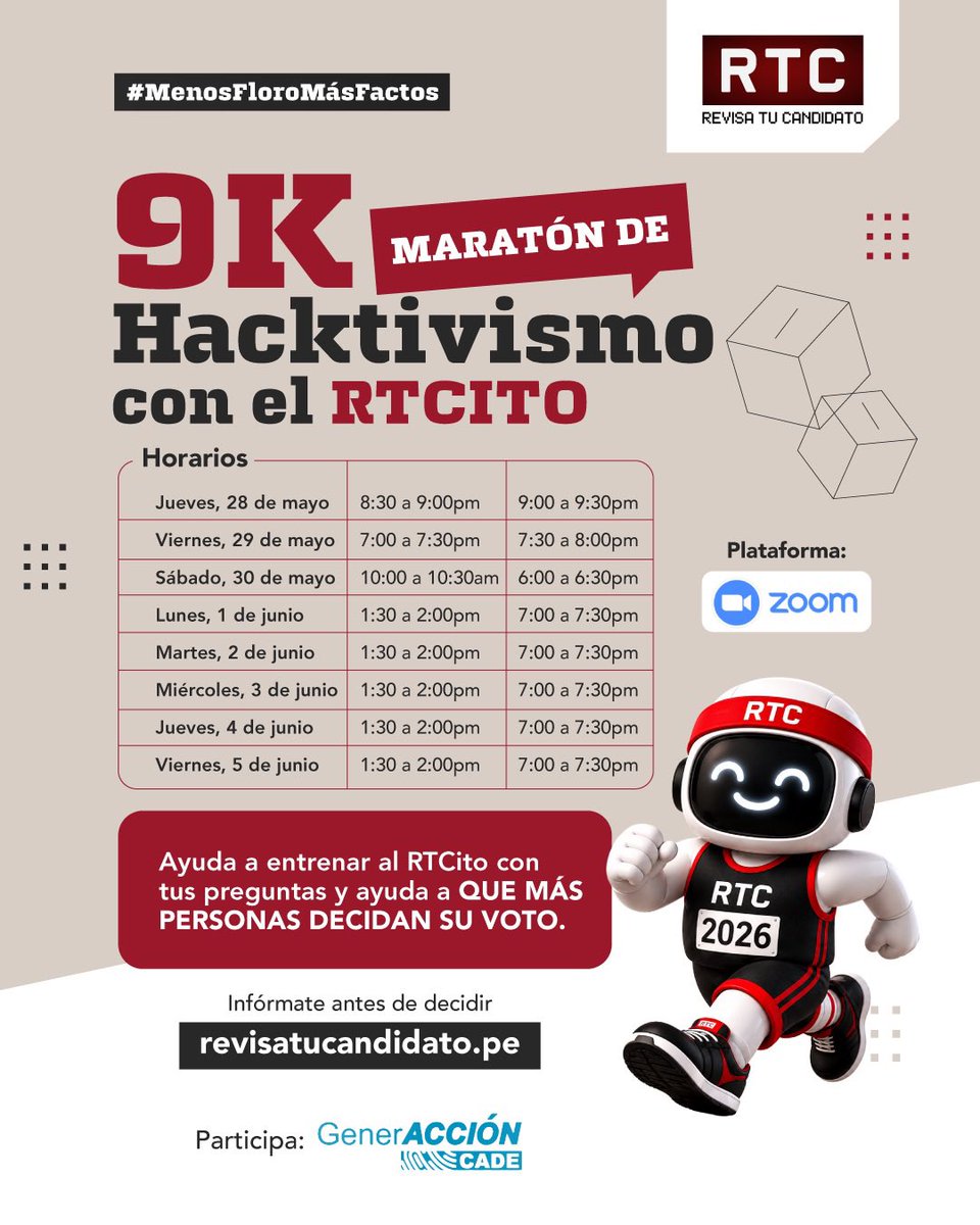 Techtulia's tweet photo. Bueno, acabó el tiempo de los debates. Pero lo que no acabó es el tiempo de conocer si lo que se ha propuesto hoy en el #debatepresidencialperú es viable. Cómo saberlo? Visita a la #IA de @RTCPeru y descúbrelo. Todavía estás indeciso, mira que si se puede y que no se puede lograr, aquí https://t.co/7ilWGcDXyF
