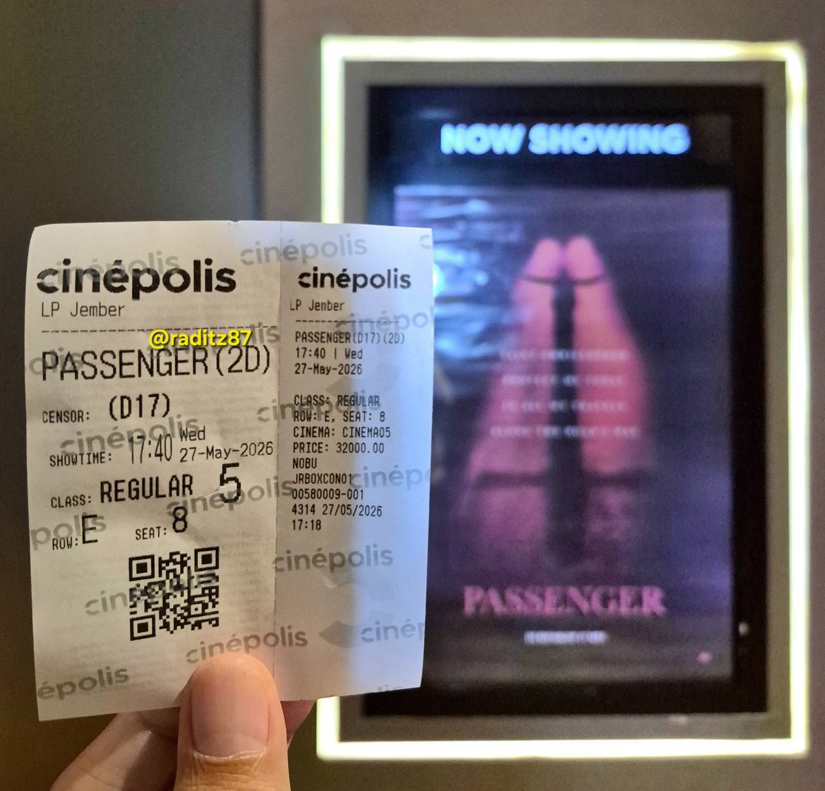 raditz87's tweet photo. 110. Passenger
#Passenger
@cinepoint_ @cinepolisID https://t.co/eWRuukdIZh