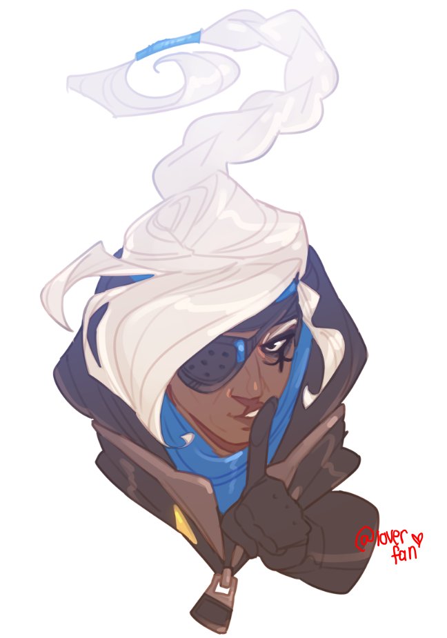 loverfan321202's tweet photo. i drew this the night ana amari overwatch dropped as the new character https://t.co/8hrSHBmnQX
