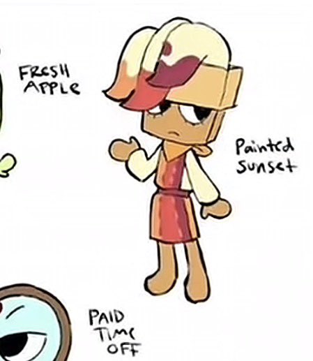 itsjustfoku's tweet photo. happy pride month to ramblesnake’s brusha skin design. brusha is literally a walking lesbian flag https://t.co/KcI5TdPGV7
