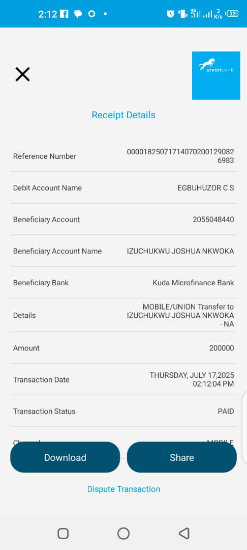 sovpounds's tweet photo. 258./ Today is Day 319 since Mr Izuchukwu Joshua Nkwoka used his Kuda Bank account number 2055048440 to receive 200,000 naira he stole from me on July 17, 2025.

For Izuchukwu Joshua Nkwoka will not be in rest until he has returned my money in multiple fold - Ruth 3:18 https://t.co/GNMaE2l0sX