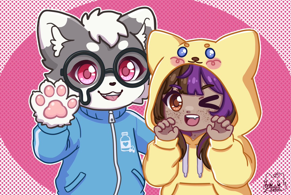 PannaNatha's tweet photo. Admito que soy debil por los BASTTIE jeje 
Tanto que me dibujé junto a @Kkami_Tiger 👉👈🥺
(Me re perdì un detalle de la cabeza pero la foto de referencia que veia se cubria con la manita aaa perdon )

#BASTTIE #Kkami #FanArt https://t.co/hS7aCaqezj