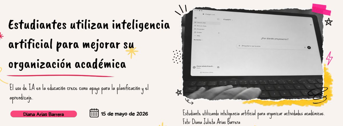 Otra_IdeA_'s tweet photo. 📚🤖 Cada vez más estudiantes utilizan la IA para organizar tareas, planificar actividades y apoyar su aprendizaje.

¿Cómo está cambiando esta herramienta la forma de estudiar?

📰 Descúbrelo en nuestra primera nota.

#IA #Educacion https://t.co/tKBAG3AmQ0