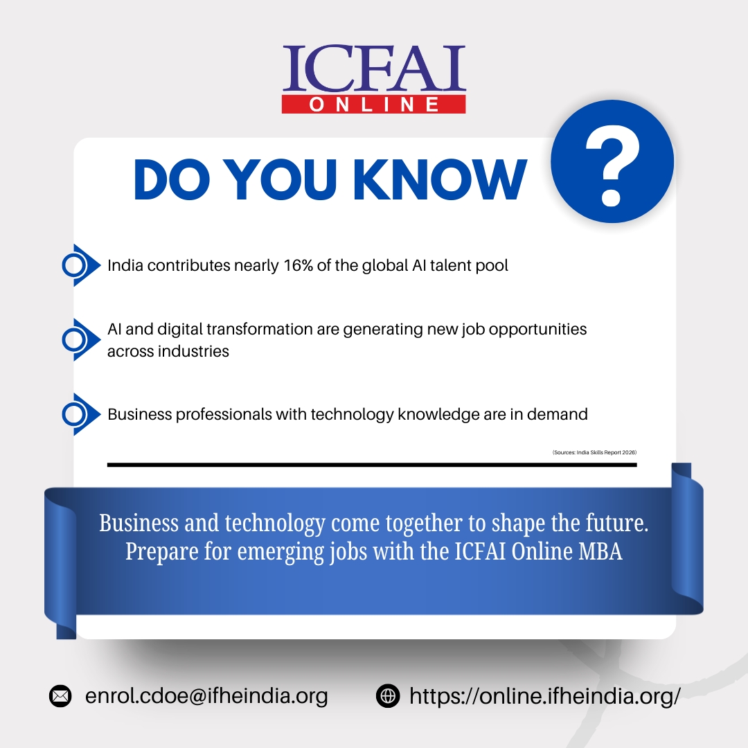 IcfaiOnline's tweet photo. Business and technology come together to shape the future. Prepare for emerging jobs with the ICFAI Online MBA.
Know more: https://t.co/nnnOvd9D8L
#doyouknow #BusinessInnovation #TechForFuture #EmergingJobs #ICFAIOnlineMBA #FutureOfWork #DigitalTransformation #CareerGrowth https://t.co/ZILE8C2Izu