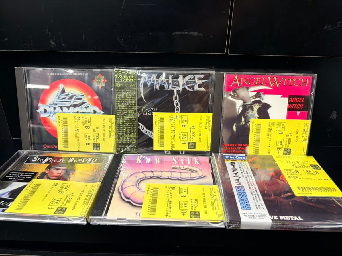 🔥中古新着CD情報🔥 ハードロック/ヘヴィメタルの中古CDが約500点と