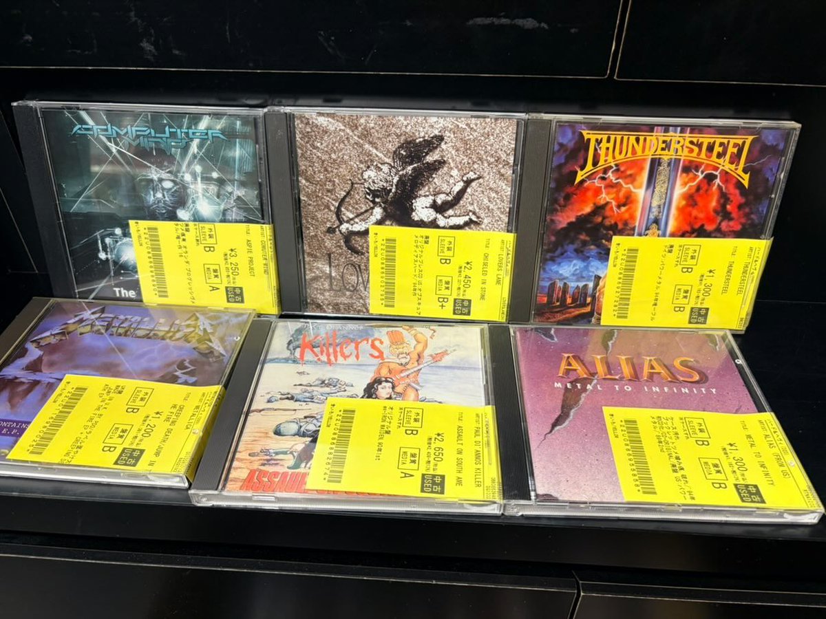 🔥中古新着CD情報🔥 ハードロック/ヘヴィメタルの中古CDが約500点と