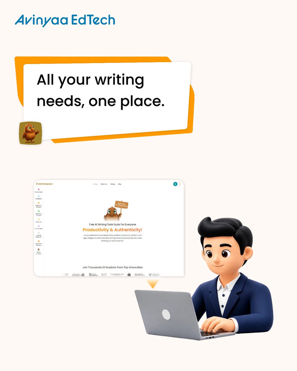 AvinyaaEdtech's tweet photo. Less confusion, more clarity. Everything you need to write better is right here.

#Kreativespace #writingtools #productivity #creators #writingtips https://t.co/SJEmzBKtzt