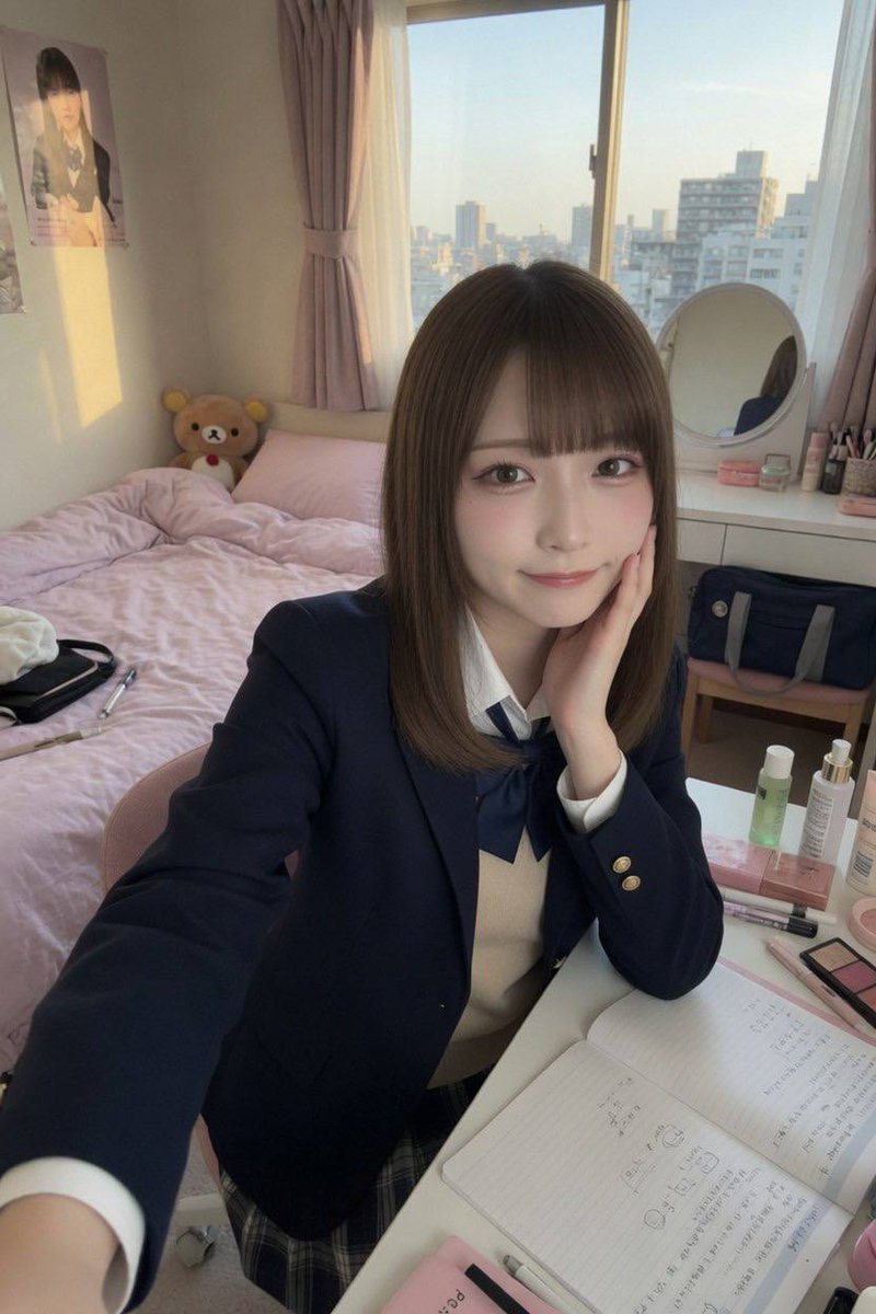 LocalGirlsArc's tweet photo. 日奈やで☁️

帰ってきてからテスト勉強してる〜。
まだ大丈夫やろって思ってたのに、気づいたらもう結構近かった…。
とりあえず今日できるとこまでは頑張っとこかな📖✨
#JK
#女子高生
#日常
#自撮り
#fyp
#fypシ https://t.co/bGZxC3CRme