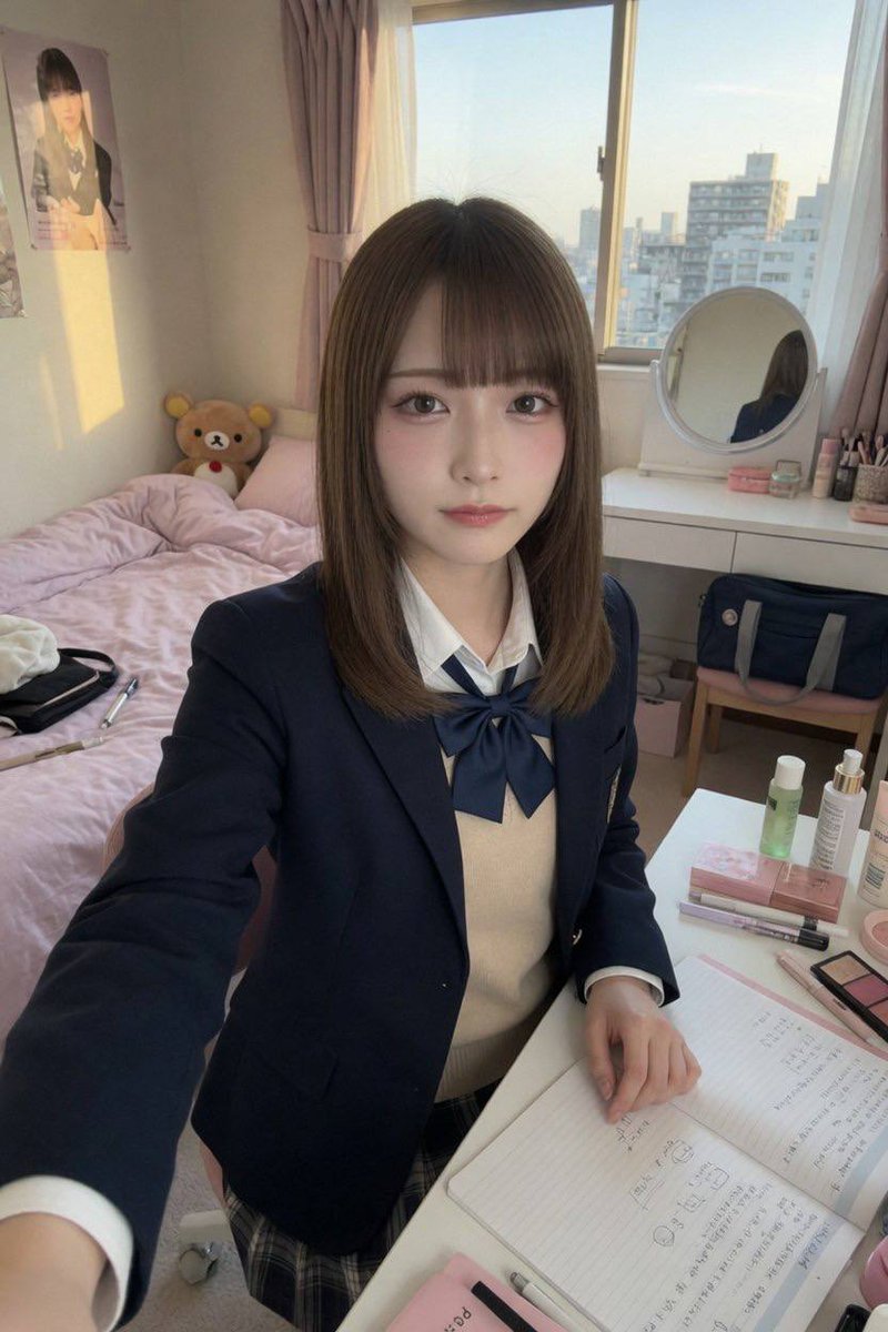 LocalGirlsArc's tweet photo. 日奈やで☁️

帰ってきてからテスト勉強してる〜。
まだ大丈夫やろって思ってたのに、気づいたらもう結構近かった…。
とりあえず今日できるとこまでは頑張っとこかな📖✨
#JK
#女子高生
#日常
#自撮り
#fyp
#fypシ https://t.co/bGZxC3CRme
