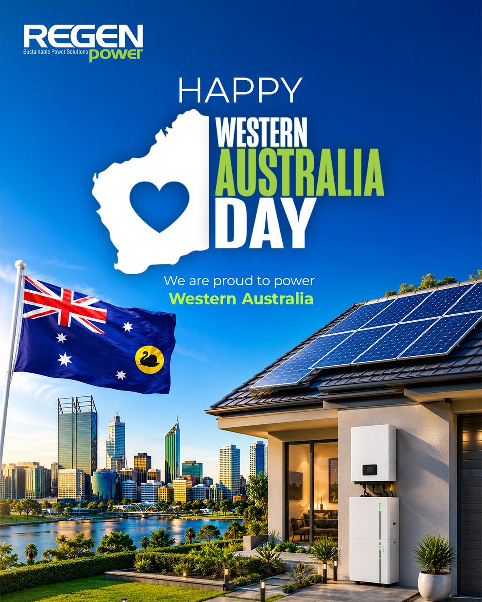 RegenPower2003's tweet photo. Happy Western Australia Day
#waday #regenpower https://t.co/q4HJNmkNVL