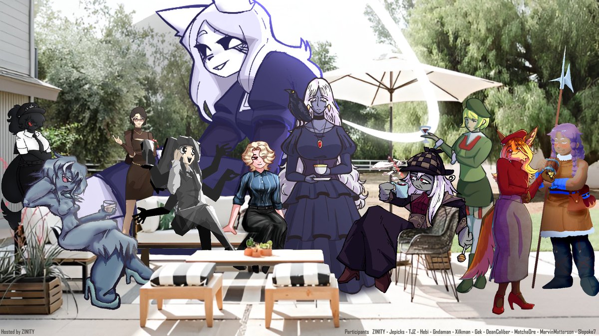 Hebitan2085's tweet photo. #art collab
Hosted by the @Z1N1TY 

(I drew the hag with the detective hat) https://t.co/Wf70AU0rvI