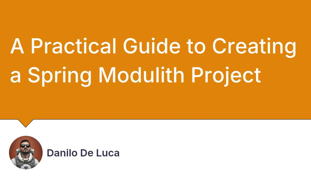 danilopdl's tweet photo. Spring Modulith identifies them as modules through the package structure.

Read more 👉 https://t.co/Km4CujyCYF

#DomainDrivenDesign #SpringFramework #SpringBoot https://t.co/RRv3vaS0EE