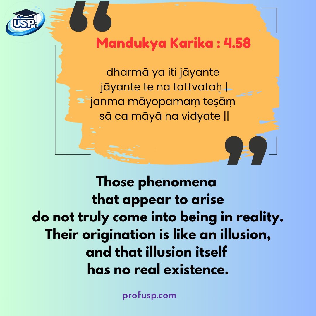 uspindia's tweet photo. #mandukyakarika #wisdom #quotestoliveby https://t.co/qRlkEc0cqZ