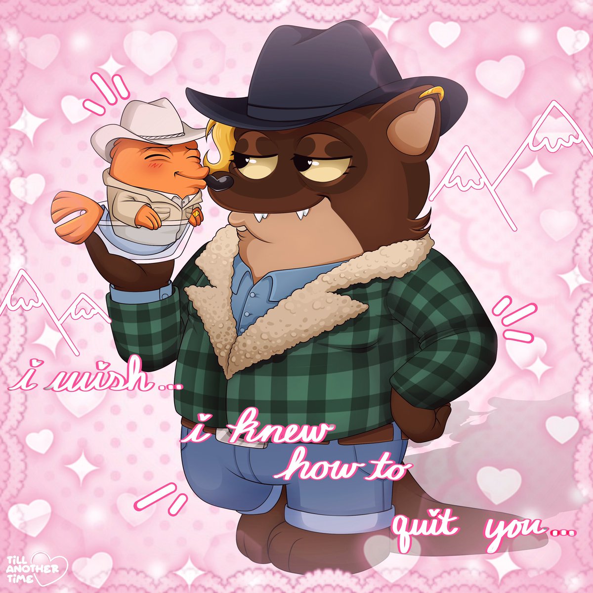 Wulfums's tweet photo. My name is Wulf and I am a Homosexual Supreme

Both of my main f/os(Allan and Klaus, Who are my IRL hubbys) are bi/pan! 

first two pics are by me, last two are by tilanothertime and tennas-starbunny https://t.co/sh3tjpC5DW