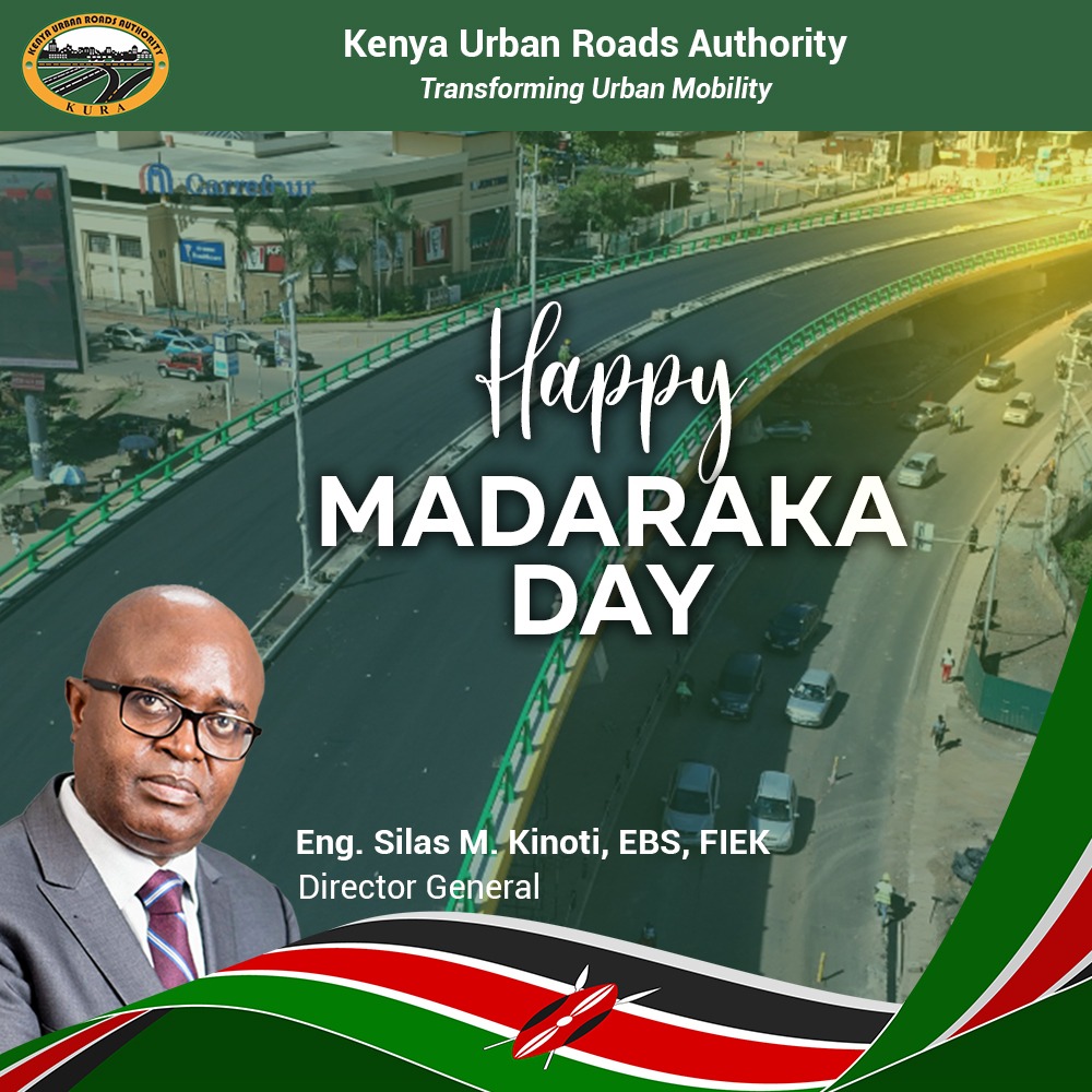 KURAroads's tweet photo. We wish all our Stakeholders a Happy Madaraka Day. https://t.co/64woE9YQqM