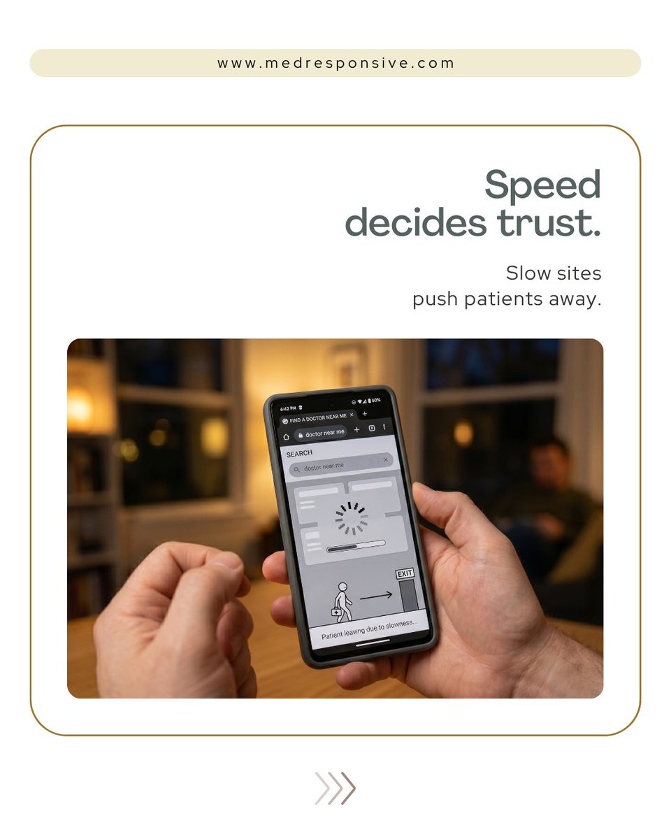 med_responsive's tweet photo. Patients search first, choose second. If your clinic isn’t visible, they move on. Healthcare SEO services at MedResponsive makes your practice discoverable, fast, and trustworthy — turning searches into appointments.

#HealthcareSEO #HealthcareDigitalMarketing #MedicalMarketing https://t.co/Z6JYAUX2jh