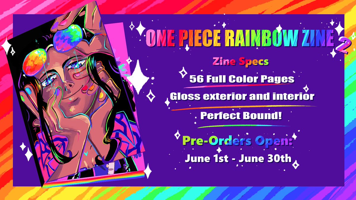 WigglesDTuff's tweet photo. 🌈✨RAINBOW ZINE 2 PRE-ORDERS OPEN✨🌈
Happy pride friends!!! I'm happy to share a sequel to my zine from last year, but this time it's more than TWICE the size of the last one!! I've put so much of my heart into this, and I hope to bring some color to a pretty dark time 💖 https://t.co/sRblKRR9qN
