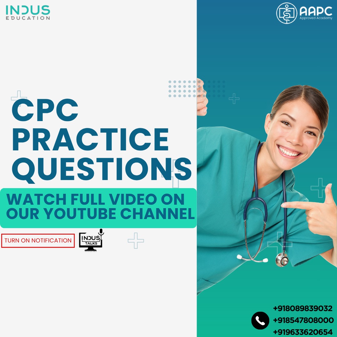 indus_talks's tweet photo. CPC Exam Preparation Made Easy!
Practice real CPC questions, sharpen your coding skills, and build confidence for certification success.
▶️ Watch the full video on our YouTube channel.
#CPC #MedicalCoding #AAPC #CPCExam #IndusEducation #MedicalCoder #HealthcareCareer https://t.co/XOcqQHATdp