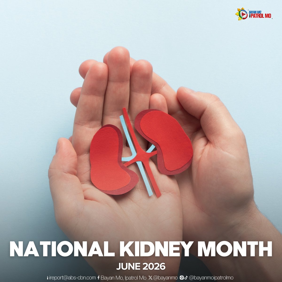 bayanmo's tweet photo. Bilang pagdiriwang ng National Kidney Month, binibigyang-pansin ang kahalagahan ng maagang pag-iwas sa sakit sa bato sa pamamagitan ng healthy lifestyle at tamang pangangalaga sa kalusugan.

#BMPM https://t.co/3atQVThIrv