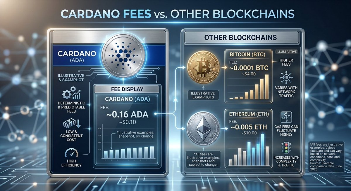 andre0413_'s tweet photo. Cardano transactions still cost under 0.2 ADA on average, even during busy periods.

That is one of the lowest fees among major L1s while keeping the network extremely secure!! 0 hacks!

Makes it practical for actual daily use and micro-payments instead of just holding.

This kind of efficiency rarely gets talked about but could be huge for adoption.

You making small daily transactions on Cardano yet??