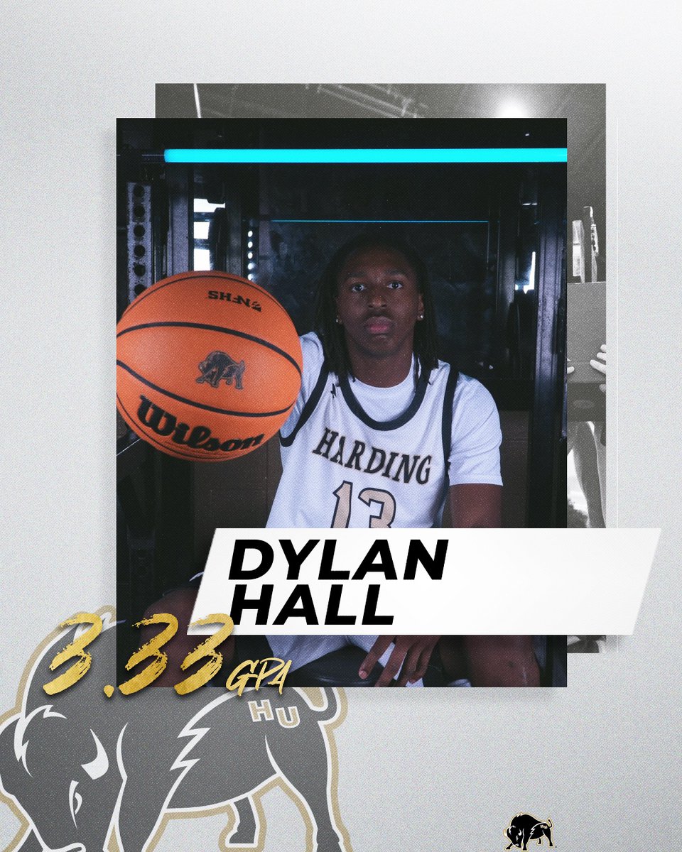 Harding_MBB's tweet photo. Congrats to Dylan on a great spring semester!📚👏

#EDGE | #GoBisons https://t.co/rVjS0PGhO3