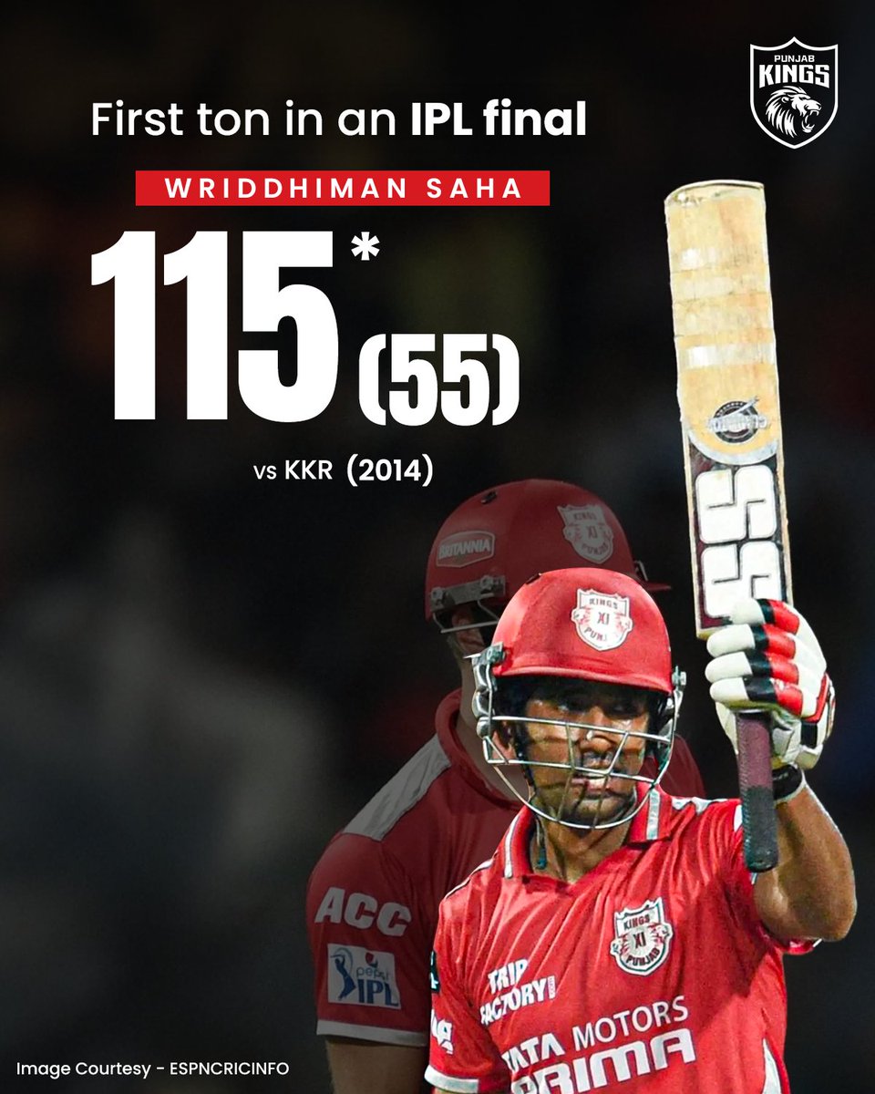 PunjabKingsIPL's tweet photo. A throwback to Saha's clutch knock on the biggest stage! 💥 https://t.co/GhISurKlvq
