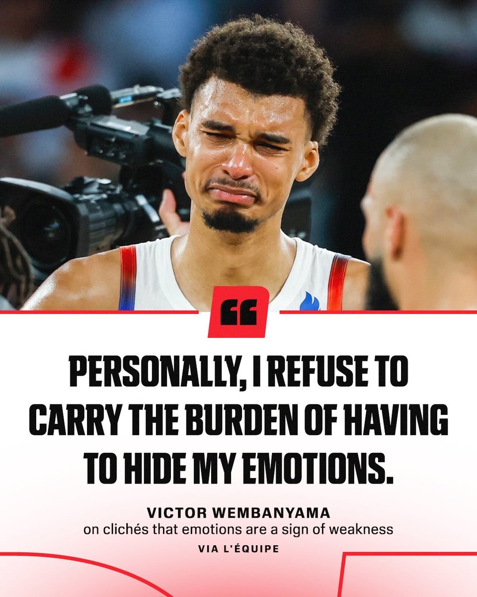 pos2only's tweet photo. I'm an advocate of showing emotion, not hiding it.

The first enemy you have to defeat is yourself. If you cannot acknowledge and regulate your own emotions, you will never conquer the ones in front of you.

That is why I think Chet failed in Game 7. Instead of toughing it out, he needed to admit he fears Wemby first. You cannot beat what you refuse to name.