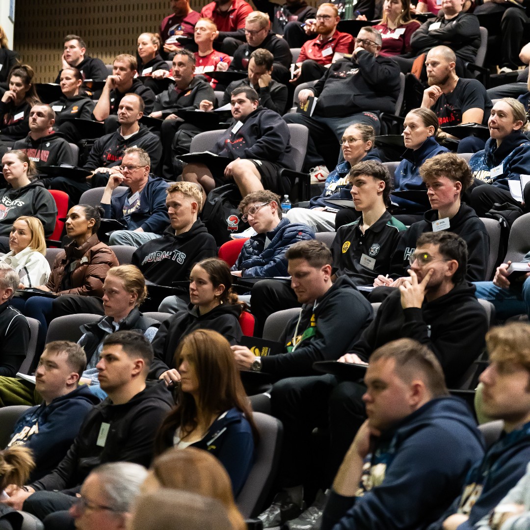 BasketballAus's tweet photo. The 2026 Coaches Conference is underway at the AIS ⛹️

With a record 265+ coaches in attendance, representatives from every State and Territory are spending the next two days learning, connecting and sharing ideas with some of the game’s leading coaches. https://t.co/jE0brUmt5Q