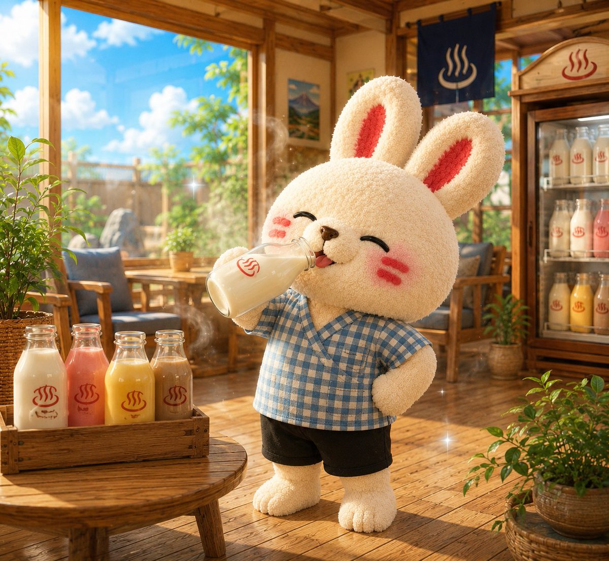 uhara_rabbit184's tweet photo. 🐰Lunch time〜🥛♨️
Today is
#MilkDay 🌿
Why does milk taste
so good after a bath?🤣
After the sauna
or ganbanyoku,
take a big sip🥛✨
Somehow,
it makes you feel
a little happier🐰🌿
A reward after relaxing
is important too♨️✨
#SelfCar https://t.co/z9f2hpd11k