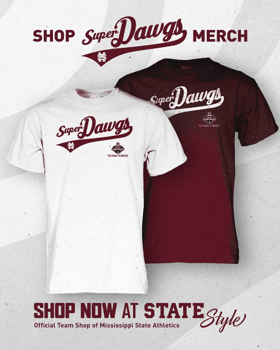 HailState's tweet photo. 𝙎𝙐𝙋𝙀𝙍 𝘿𝘼𝙒𝙂𝙎

Get your Super Dawgs merch available NOW at State Style!

🔗:  https://t.co/O3T02kHjeE

#HailState https://t.co/t1bXEWrePg