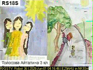 chokelive's tweet photo. SAKHACUBE-CHOLBON (RS18S) SSTV 
over Thailand NK93vt https://t.co/IFUiEo2Z1q
