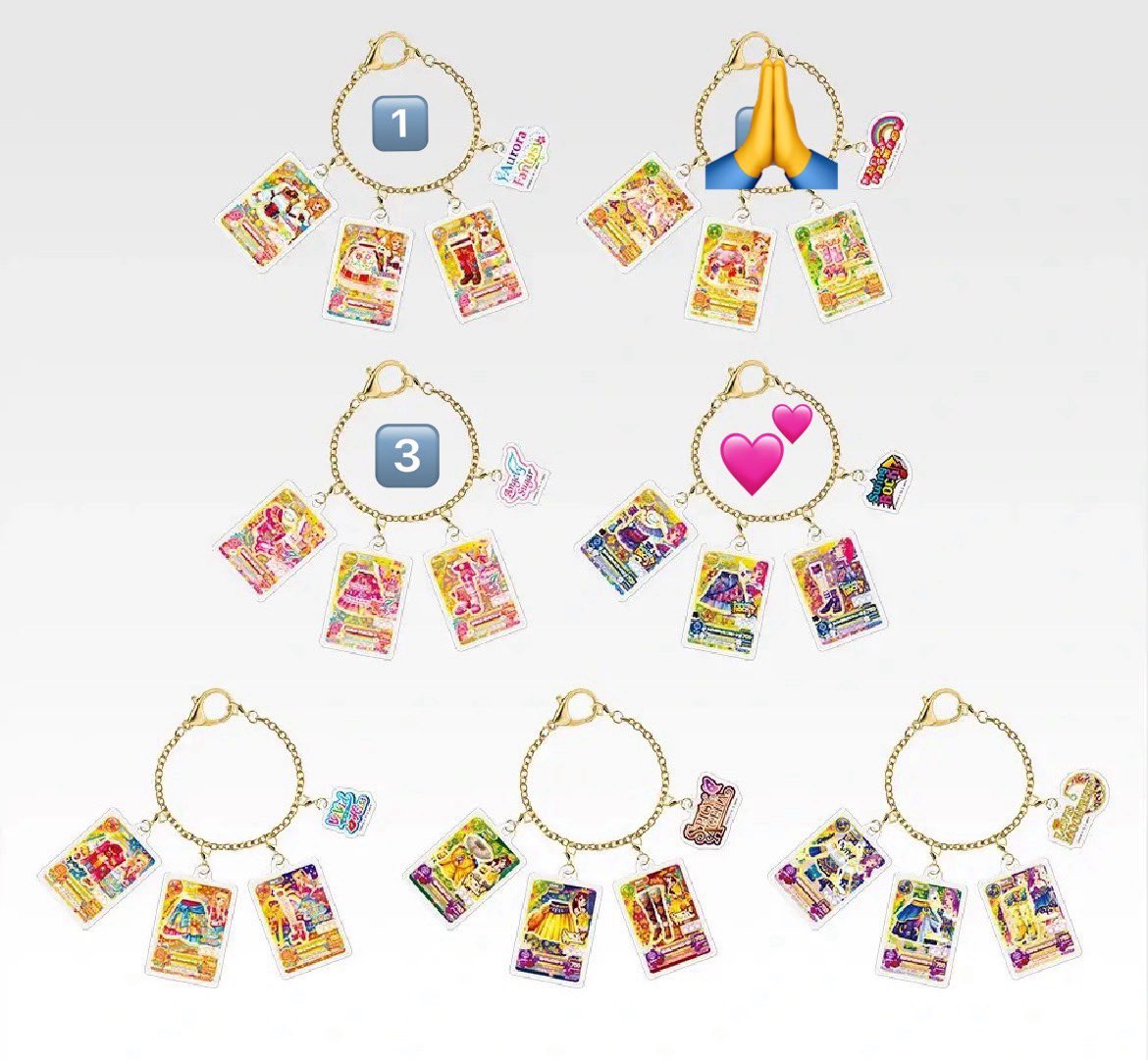 wv56388's tweet photo. 【交換譲渡】アイカツ 一番くじ

譲→画像の数字

求👑＞💕、定価+送料

都内手渡しor郵送希望📮
お気軽にお声掛けください🙇‍♀️ https://t.co/h63GJIqYyz