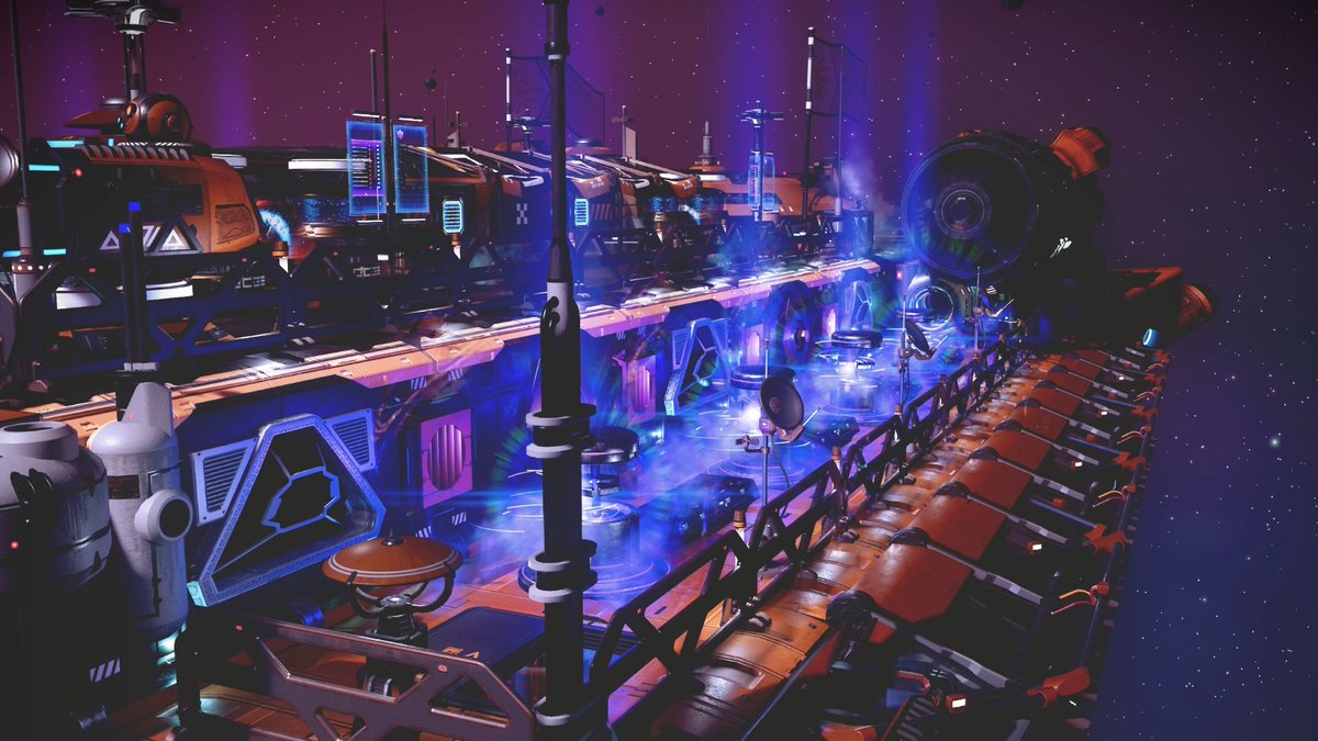 ThatOwenGuys's tweet photo. I present: UtopianBaton mk. 003

#nomanssky #nms #corvette #starship #shipbuilding #massive https://t.co/2DyZHBQhLP