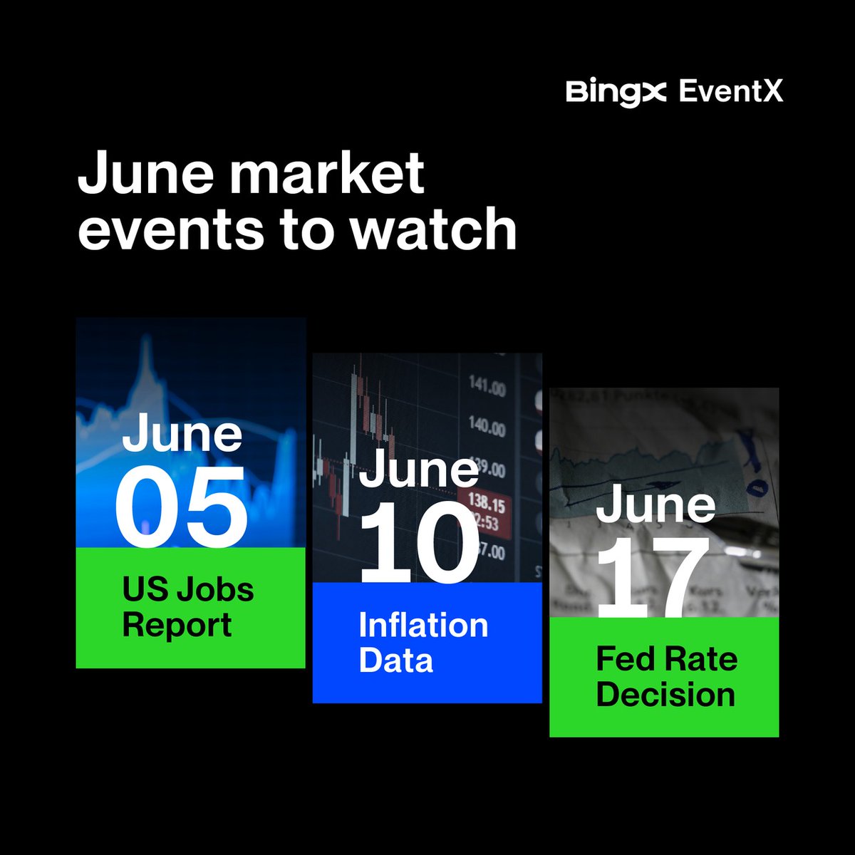 BingXOfficial's tweet photo. CPI. Earnings. Rate decisions.

The events are set.
The outcomes aren't.

Pick your side ⤵️