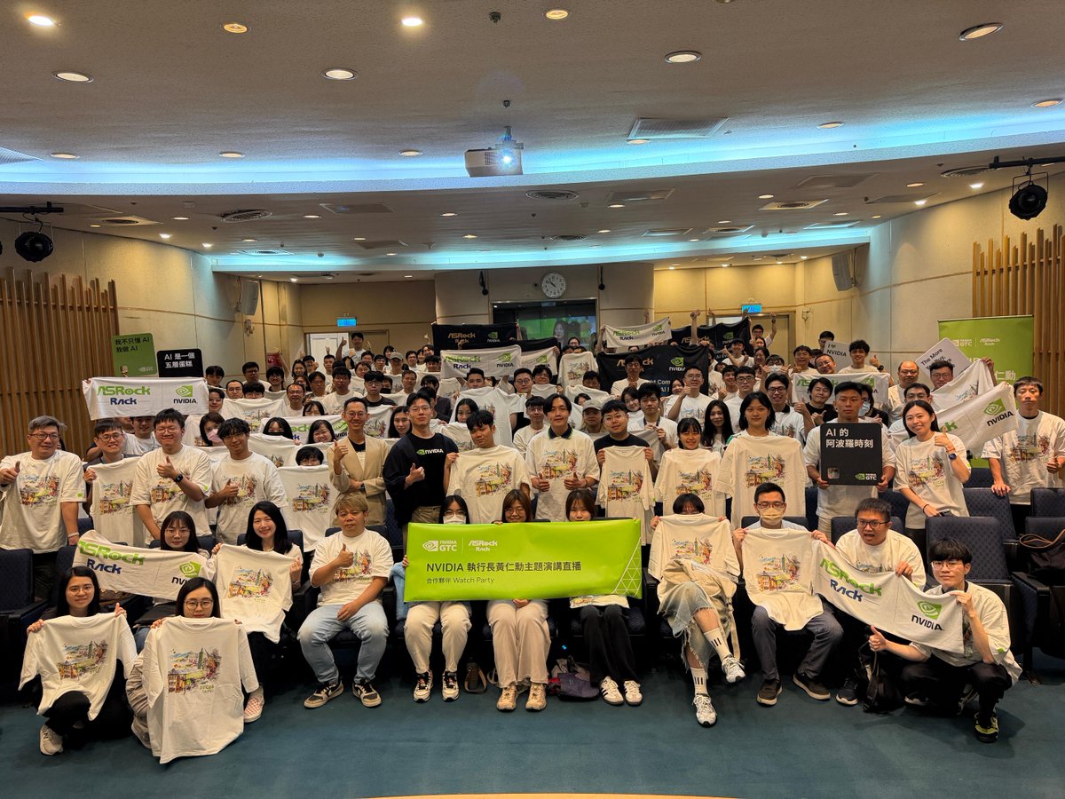 NVIDIAGTC's tweet photo. The excitement is real—nearly 70 watch parties around the globe are coming together for CEO Jensen Huang's keynote live from Taipei.  
Get your popcorn ready. 🍿 Watch now: https://t.co/0OwbJ6WMsr
It's time. #NVIDIAGTC https://t.co/jWKJAC6i71