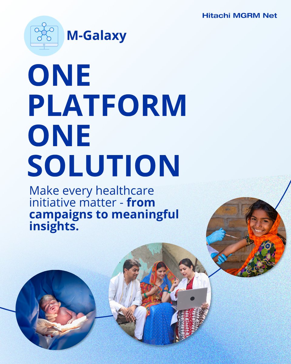 HitachiMGRMNet's tweet photo. Smarter healthcare coordination starts with connected outreach and actionable insights. 

#MStarGalaxy #HealthcareInnovation #DigitalHealthcare #Hitachi #SmartHealthcare https://t.co/XUdlxQFbzm