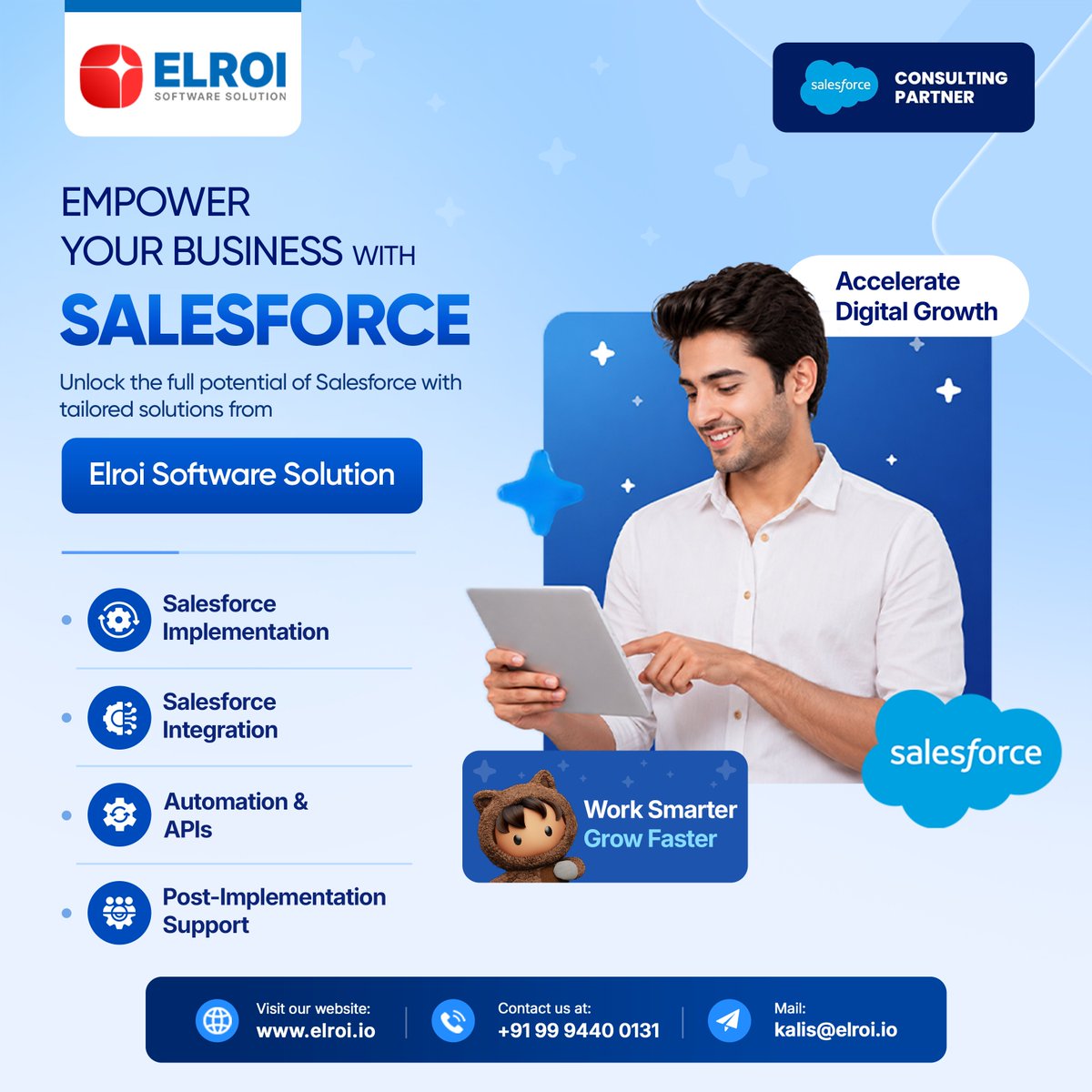 Elroi_Software's tweet photo. Empower Your Business with Expert @salesforce Implementation & Integration Support!
@Elroi_Software
#Salesforce #SalesforceImplementation #SalesforceIntegration #CRM #DigitalTransformation #CloudComputing #BusinessAutomation #SalesCloud #ServiceCloud #ElroiSoftwareSolutions https://t.co/H74k0r10d0