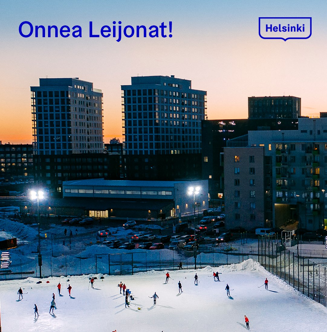 helsinki's tweet photo. Upeaa Leijonat ja suomalainen jääkiekko! 🥇🇫🇮 Helsinki onnittelee maailmanmestareita sydän täynnä ylpeyttä. 💙 @leijonat 

📷: Jussi Hellsten
#MMkisat https://t.co/i1kUqwPA7J